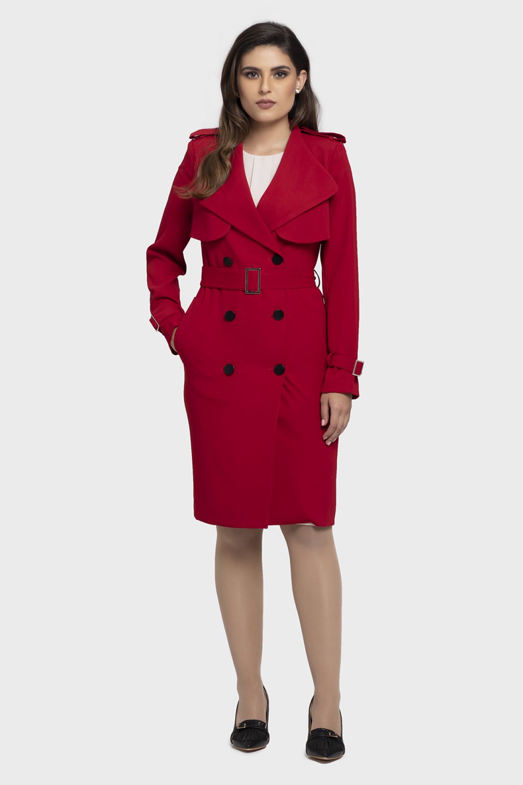 red Autumn Coat