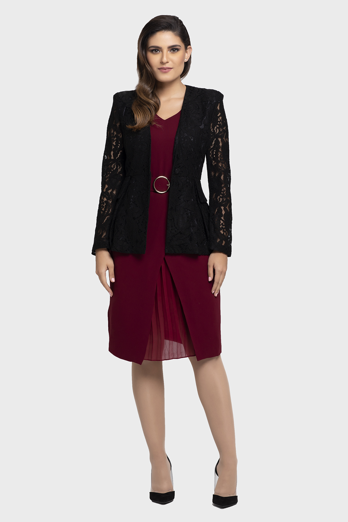 Petite Lace Sleeve Jacket - LBV Fashion