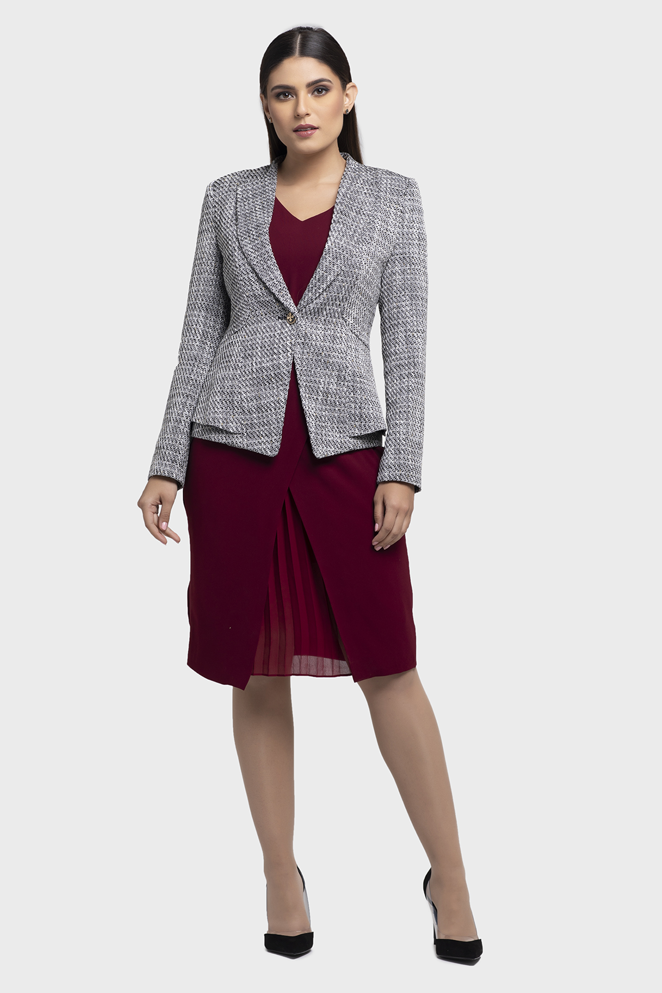 Petite Tweed Jacket for Women
