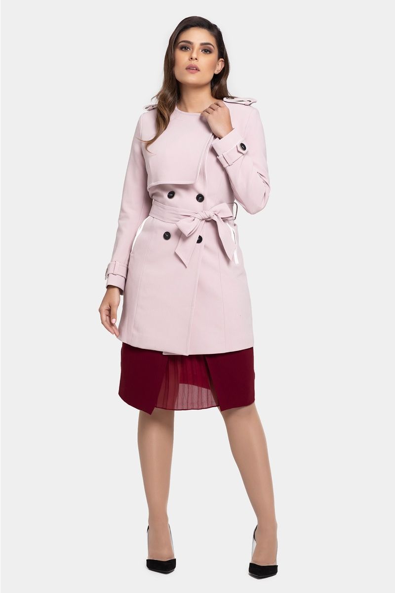 Baby Pink Autumn Coat