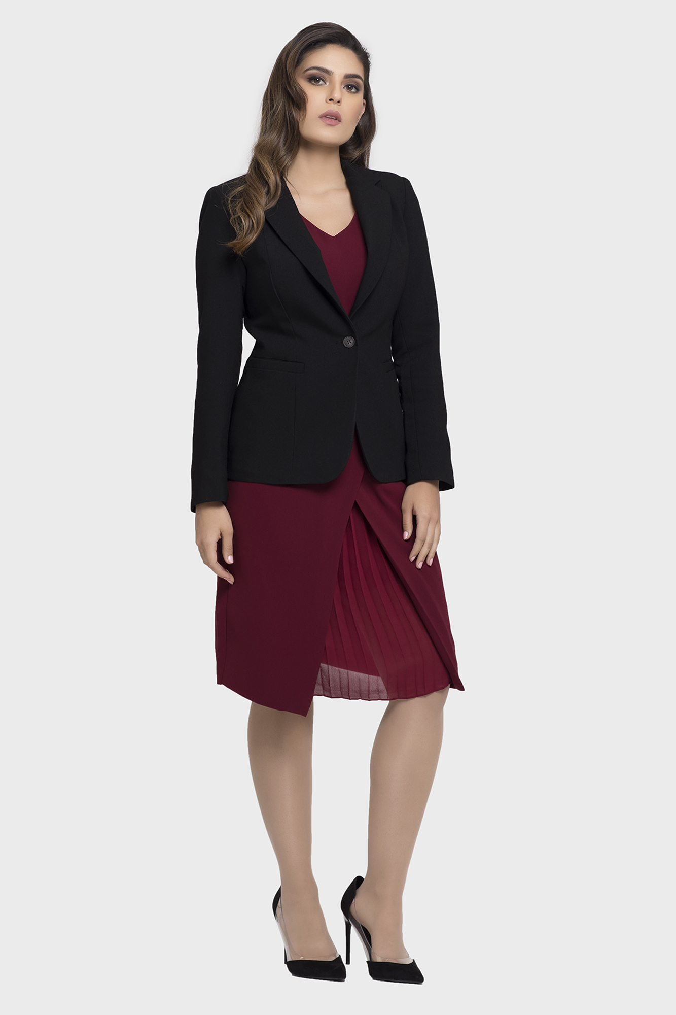 One Button Casual Dress Jacket For Women | LBV Fashion