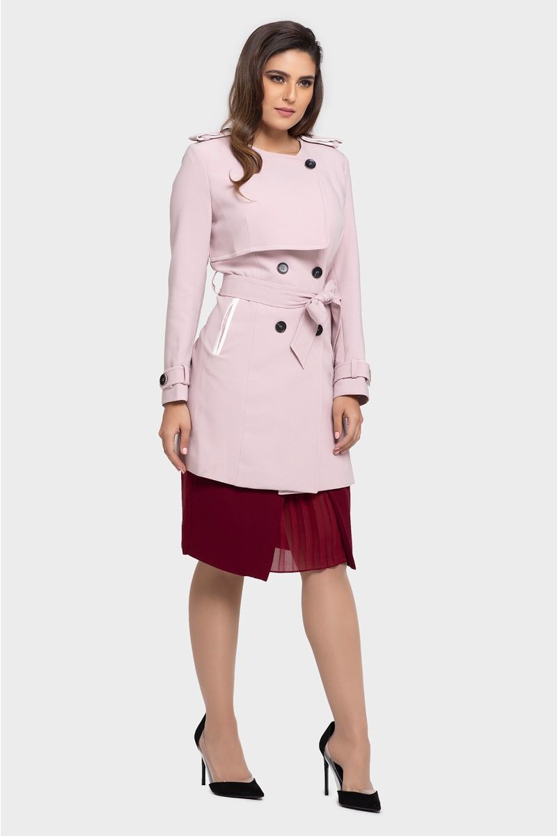 Baby Pink Autumn Coat