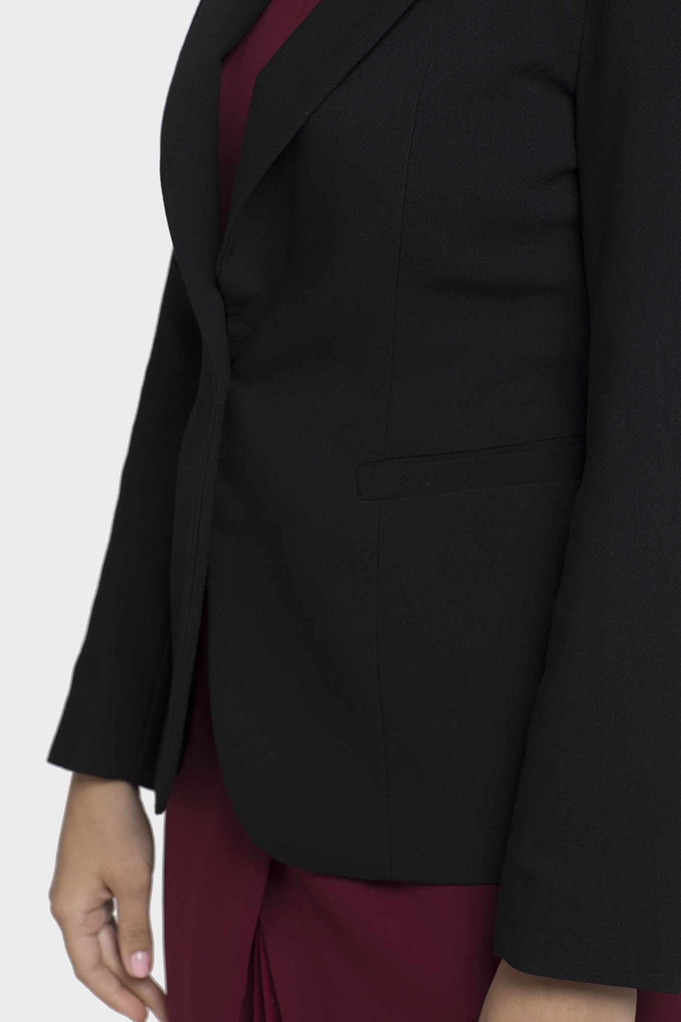 one button casual dress jacket for women