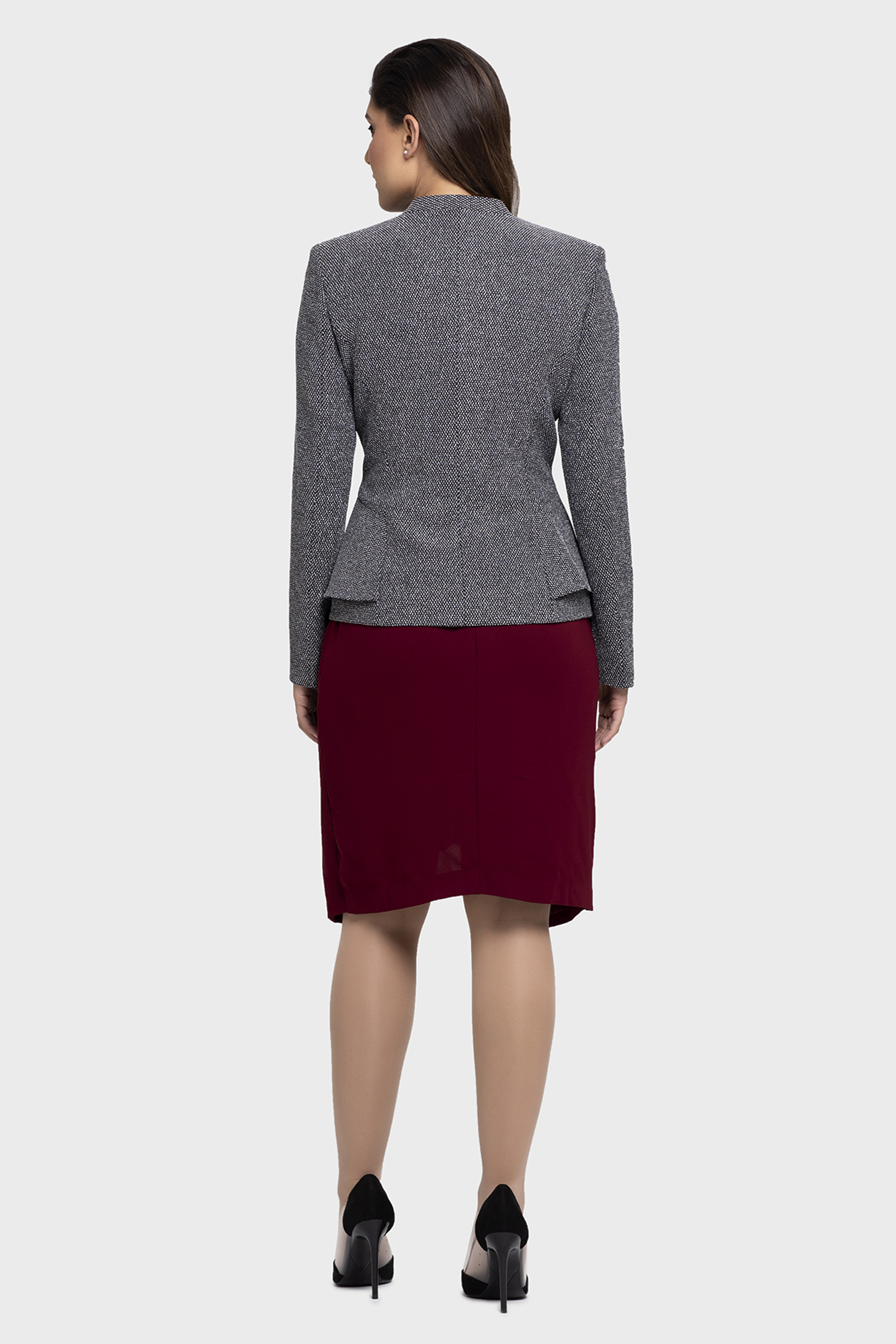 womens side peplum occasion dress